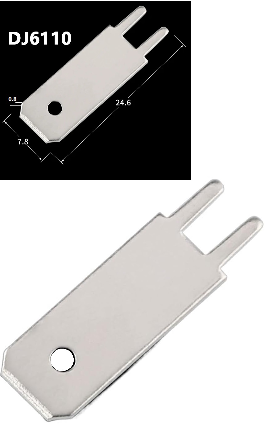 Faston macho PCB 7.8x24.6mm